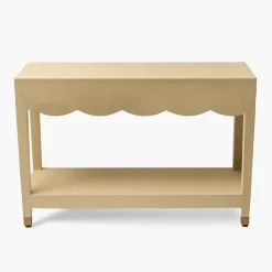 Furniture<Mrs. Alice Gwendolyn Grasscloth Console Table