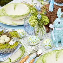 Spring Decorations<Mrs. Alice Hand Painted Green & Blue Pastel Eggs (Set of 4)