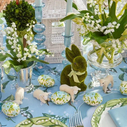 Spring Decorations<Mrs. Alice Hand Painted Green & Blue Pastel Eggs (Set of 4)