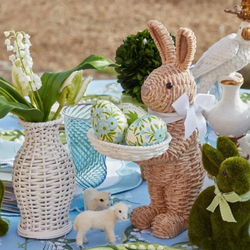 Spring Decorations<Mrs. Alice Hand Painted Green & Blue Pastel Eggs (Set of 4)