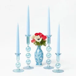 Summer Candleware | Candles<Mrs. Alice Handmade Ice Blue Candles (Set of 8)