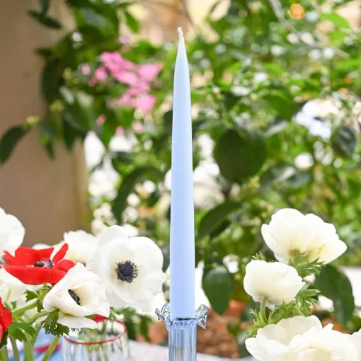 Summer Candleware | Candles<Mrs. Alice Handmade Ice Blue Candles (Set of 8)