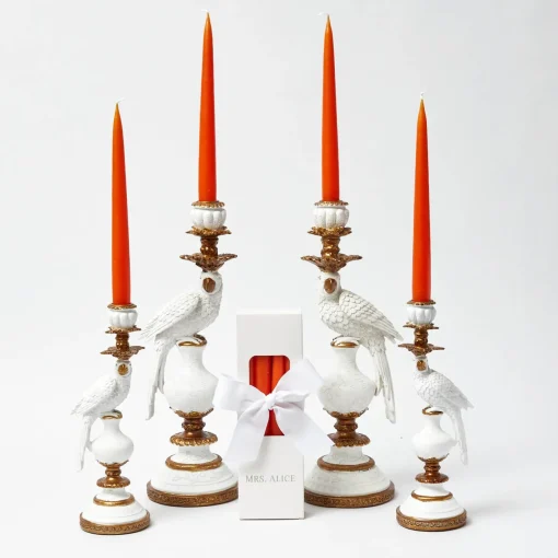 Summer Candleware | Candles<Mrs. Alice Handmade Orange Candles (Set of 8)