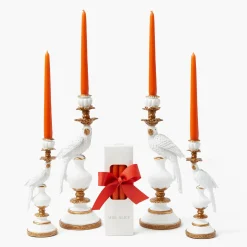 Summer Candleware | Candles<Mrs. Alice Handmade Orange Candles (Set of 8)