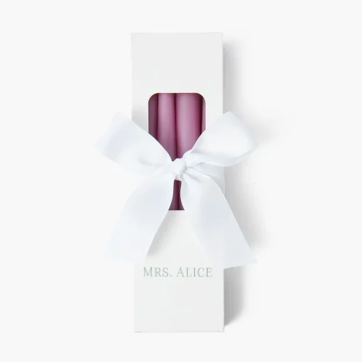 Summer Candleware | Candles<Mrs. Alice Handmade Purple Candles (Set of 8)