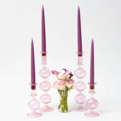 Summer Candleware | Candles<Mrs. Alice Handmade Purple Candles (Set of 8)
