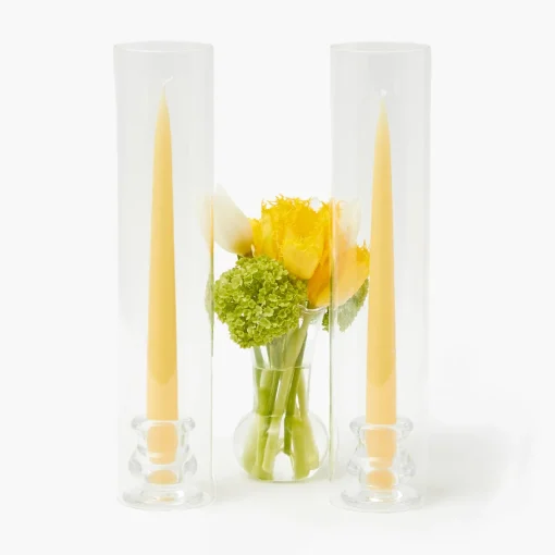 Summer Candleware | Candles<Mrs. Alice Handmade Soft Yellow Candles (Set of 8)