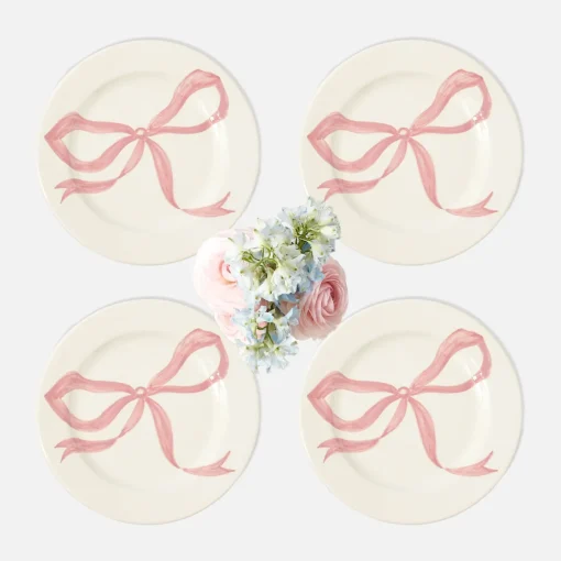 Starter Plates | Crockery Sets<Mrs. Alice Harley's Bow Starter Plates (Set of 4)