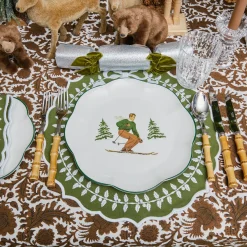 Dinner Plates | Crockery Sets<Mrs. Alice Heidi & Hans Skier Dinner Plate  (Set of 4)