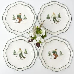 Crockery Sets<Mrs. Alice Heidi & Hans Skier Dinner & Starter Plates (Set of 8)