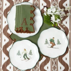 Dinner Plates | Crockery Sets<Mrs. Alice Heidi & Hans Skier Dinner Plate  (Set of 4)