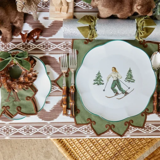 Crockery Sets<Mrs. Alice Heidi & Hans Skier Dinner & Starter Plates (Set of 8)