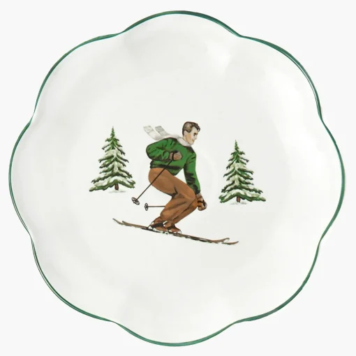 Dinner Plates | Crockery Sets<Mrs. Alice Heidi & Hans Skier Dinner Plate  (Set of 4)