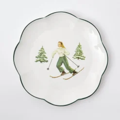 Dinner Plates | Crockery Sets<Mrs. Alice Heidi & Hans Skier Dinner Plate  (Set of 4)