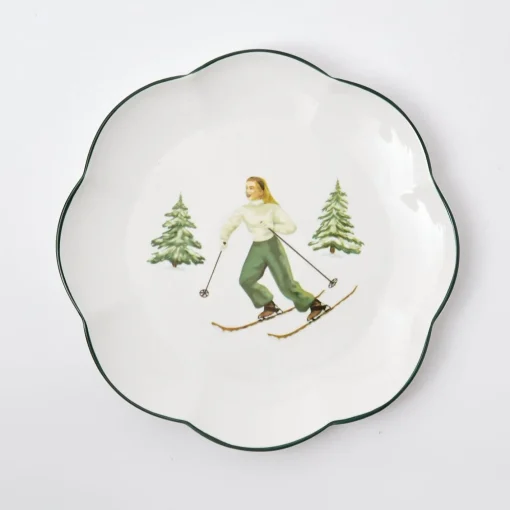 Dinner Plates | Crockery Sets<Mrs. Alice Heidi & Hans Skier Dinner Plate  (Set of 4)