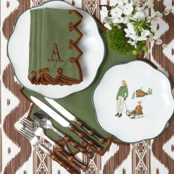 Starter Plates | Crockery Sets<Mrs. Alice Heidi & Hans Skier Starter Plates (Set of 4)