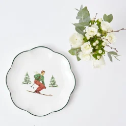 Starter Plates | Crockery Sets<Mrs. Alice Heidi & Hans Skier Starter Plates (Set of 4)