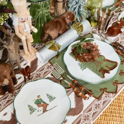 Starter Plates | Crockery Sets<Mrs. Alice Heidi & Hans Skier Starter Plates (Set of 4)