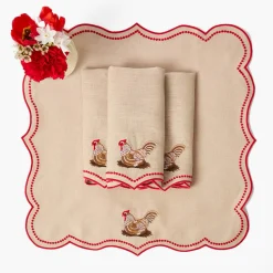 Napkins | For Her<Mrs. Alice Henrietta Hen Linen Napkins (Set of 4)