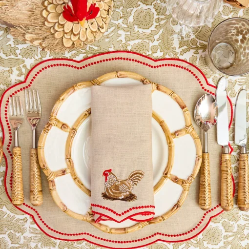 Napkins | For Her<Mrs. Alice Henrietta Hen Linen Napkins (Set of 4)