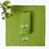 Napkins | For Her<Mrs. Alice Hydrangea Green Linen Napkins (Set of 4)