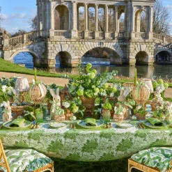 Napkins | For Her<Mrs. Alice Hydrangea Green Linen Napkins (Set of 4)