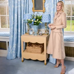 Furniture<Mrs. Alice Irene Grasscloth Table