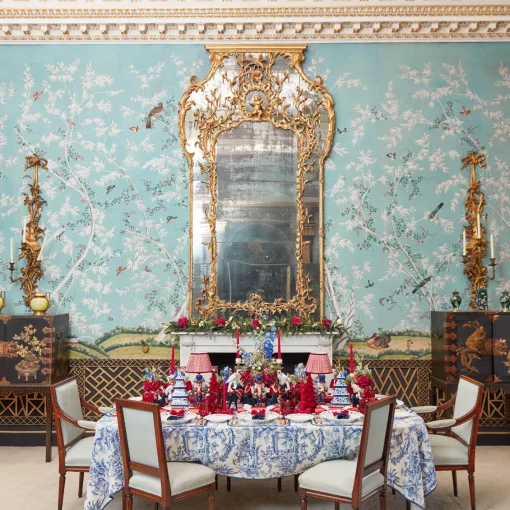 Tablecloths<Mrs. Alice Isla Blue Toile Tablecloth