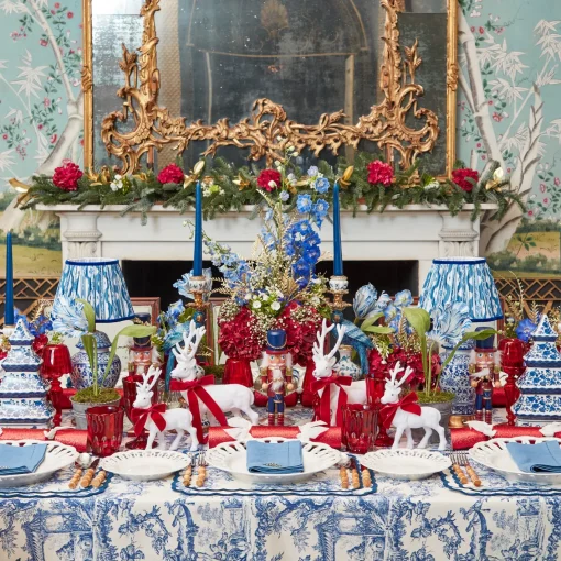 Tablecloths<Mrs. Alice Isla Blue Toile Tablecloth
