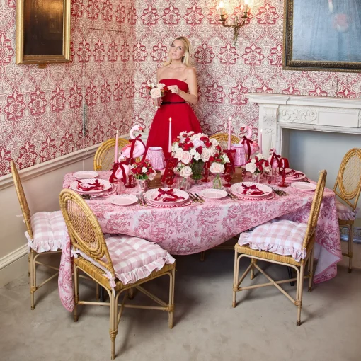 Tablecloths<Mrs. Alice Isla Pink Toile Tablecloth