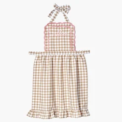 Mrs. Alice Monogram | Monogrammable Gifts<Mrs. Alice Isla Putty & Pink Gingham Apron