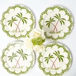 Summer Crockery | Dinner Plates<Mrs. Alice Jardin de Palmier Dinner Plates (Set of 4)