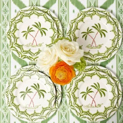 Summer Crockery | Crockery Sets<Mrs. Alice Jardin de Palmier Dinner & Starter Plates (Set of 8)