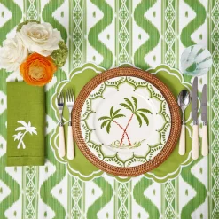 Summer Crockery | Crockery Sets<Mrs. Alice Jardin de Palmier Dinner & Starter Plates (Set of 8)