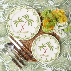 Summer Crockery | Dinner Plates<Mrs. Alice Jardin de Palmier Dinner Plates (Set of 4)