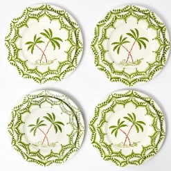 Summer Crockery | Crockery Sets<Mrs. Alice Jardin de Palmier Dinner & Starter Plates (Set of 8)