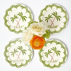Summer Crockery | Starter Plates<Mrs. Alice Jardin de Palmier Starter Plates (Set of 4)