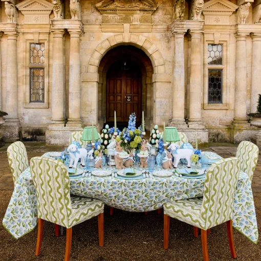 Starter Plates | Crockery Sets<Mrs. Alice Josephine Green & Blue Starter Plates (Set of 4)