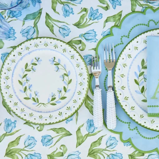 Dinner Plates<Mrs. Alice Josephine Green & Blue Dinner Plate