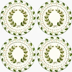 Dinner Plates<Mrs. Alice Josephine Olive & Gold Garland Dinner Plate