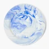 Summer Crockery | Dinner Plates<Mrs. Alice Julia Blue Marbled Dinner Plate