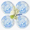 Summer Crockery | Crockery Sets<Mrs. Alice Julia Blue Marbled Dinner & Starter Plates (Set of 8)