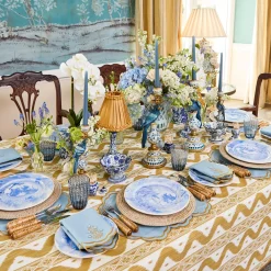 Summer Crockery | Dinner Plates<Mrs. Alice Julia Blue Marbled Dinner Plate
