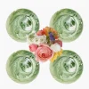 Summer Crockery | Starter Plates<Mrs. Alice Julia Green Marbled Starter Plates (Set of 4)
