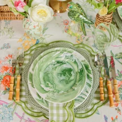Summer Crockery | Starter Plates<Mrs. Alice Julia Green Marbled Starter Plate