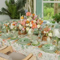 Summer Crockery | Starter Plates<Mrs. Alice Julia Green Marbled Starter Plates (Set of 4)