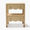 Furniture<Mrs. Alice Juliette Grasscloth Bedside Table