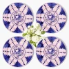 Dinner Plates | Crockery Sets<Mrs. Alice Kamari Pink & Blue Dinner Plates (Set of 4)