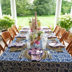 Crockery Sets<Mrs. Alice Kamari Pink & Blue Dinner & Starter Plates (Set of 8)