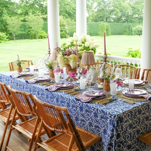 Crockery Sets<Mrs. Alice Kamari Pink & Blue Dinner & Starter Plates (Set of 8)